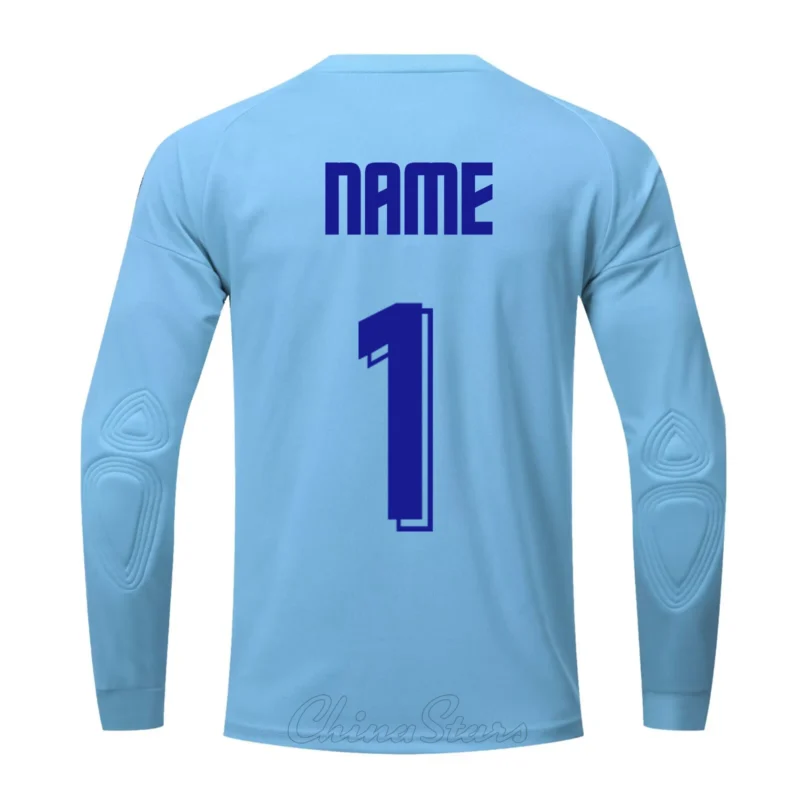 Custom Kids Men Soccer Goalkeeper Jerseys Tops Survetement Football Goalie Keeper Jersey Rugby Shirts Sport Kit Elbow Protector