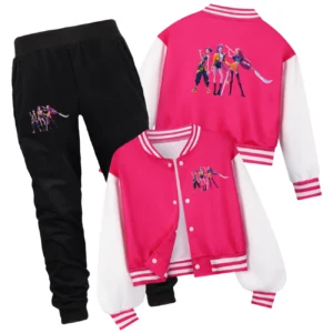 Baseball Jersey Cartoon New Casual Jacket Two-color Splicing Suitable for Spring and Autumn