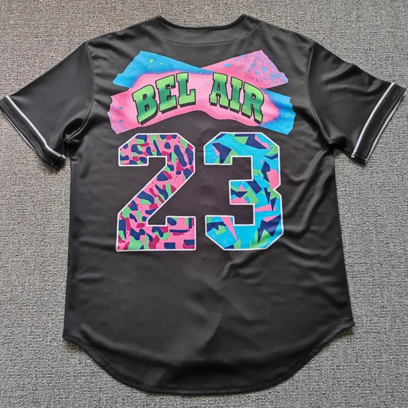 kf-Sb5699e63ff124063bdf63e0da88ecec5E.webp Trillest Fresh Prince of Bel Air 23 Baseball Jersey Digital Hot Press Printing Men Women Summer Breathable Beach Top 13 Color