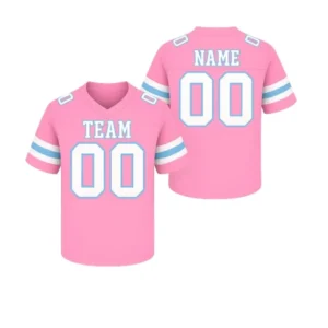Game Day Ready: Personalized Football Jersey with Custom Name Number Custom American Football Jersey V-Neck Unisex Sports Jersey