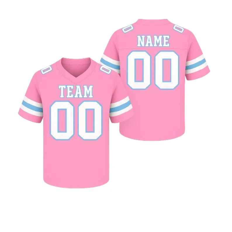 Game Day Ready: Personalized Football Jersey with Custom Name Number Custom American Football Jersey V-Neck Unisex Sports Jersey