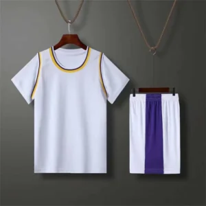Boys Sports Suit Girls Basketball Soccer Jerseys Sets Summer Ball Clothing Outfit Kids Short Sleeve Round Neck Tops Shorts 2Pcs