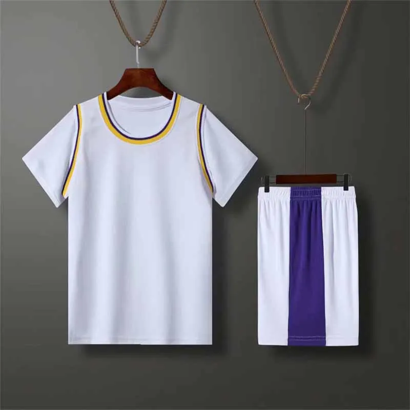 Boys Sports Suit Girls Basketball Soccer Jerseys Sets Summer Ball Clothing Outfit Kids Short Sleeve Round Neck Tops Shorts 2Pcs