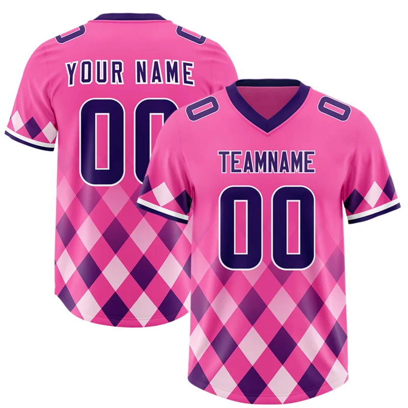 Custom American Football Jersey Personalized Team Name Number Print Vintage Style Training Top