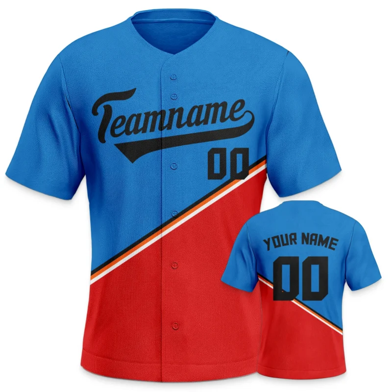 Custom Baseball Jersey Black Blue Personalized Baseball Team Shirt Printed Name Number Baseball Fans Gift for Men Women Youth