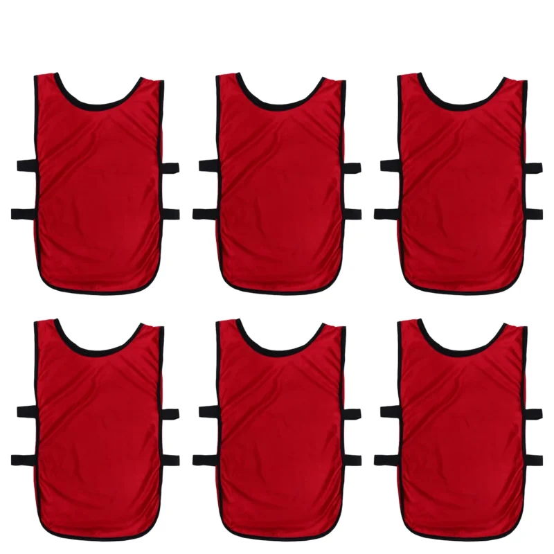 6pcs Training Vest for Football Soccer Basketball Quickly-dry Breathable Jerseys Adult Sports Game Waistcoat