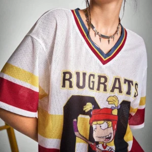 Summer New Baseball Jerseys For Women Mesh Breathable Half Sleeve Top Casual V-neck Short Sleeve Tees Oversized Y2K Top