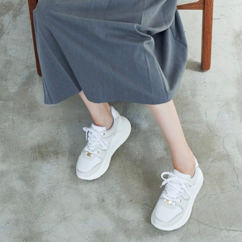 Alnair/アルナイル（White）ボリュームスニーカー