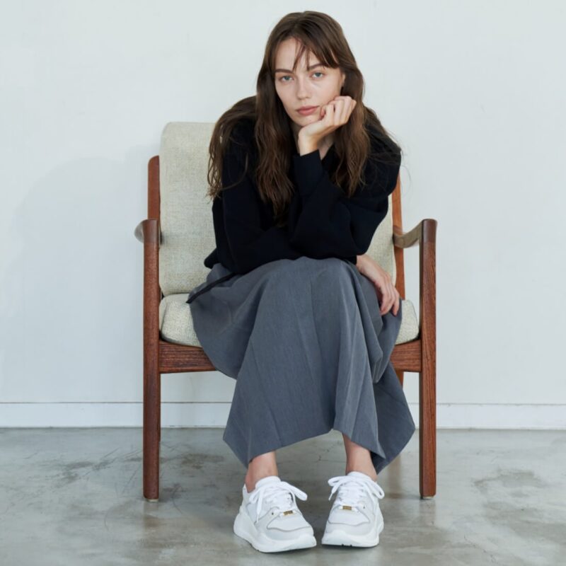 Alnair/アルナイル（White）ボリュームスニーカー