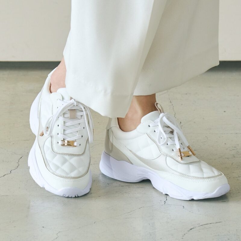 Asterism/アステリズム（Ivory）バイカラーボリュームスニーカー