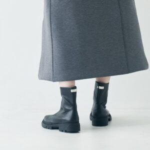 Tiaki /ティアキ（Brown）ラメニットソックスブーツ