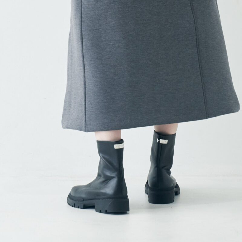 Tiaki /ティアキ（Brown）ラメニットソックスブーツ