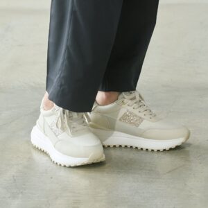 Argo/アルゴ（Beige）グリッターボリュームスニーカー
