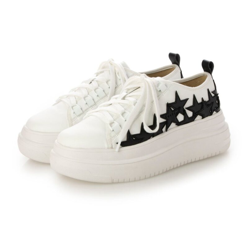 Enif/エニフ（Ivory）デザインカットプラットフォームスニーカー