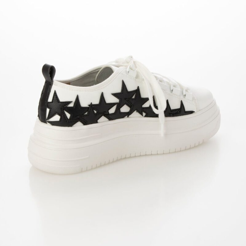 Enif/エニフ（Ivory）デザインカットプラットフォームスニーカー