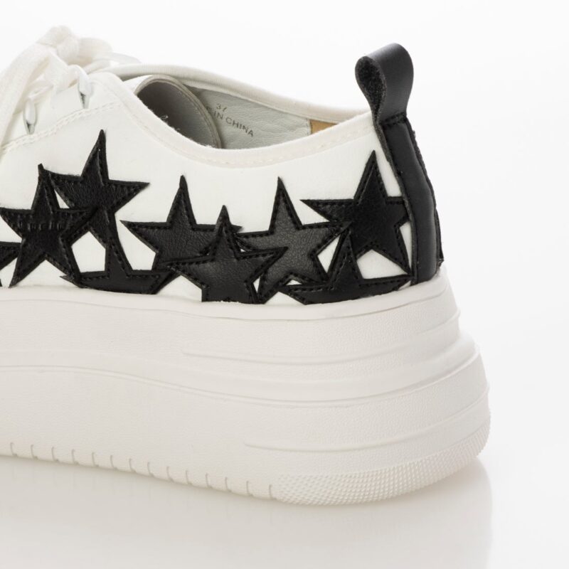 Enif/エニフ（Ivory）デザインカットプラットフォームスニーカー