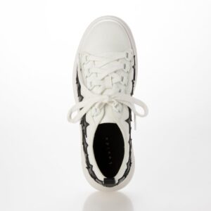 Enif/エニフ（Ivory）デザインカットプラットフォームスニーカー