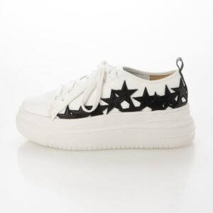 Enif/エニフ（Ivory）デザインカットプラットフォームスニーカー