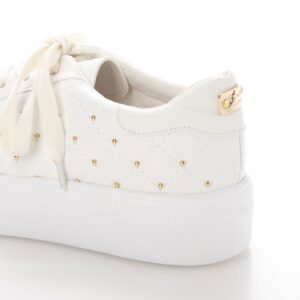 【light】Pluto/プルート（White）チャームオンキルティングスリッポン