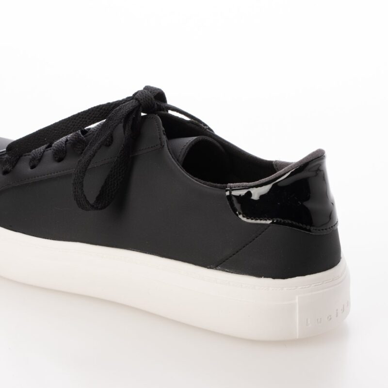 Alshat/アルシャト（Black）フェイクファースニーカー