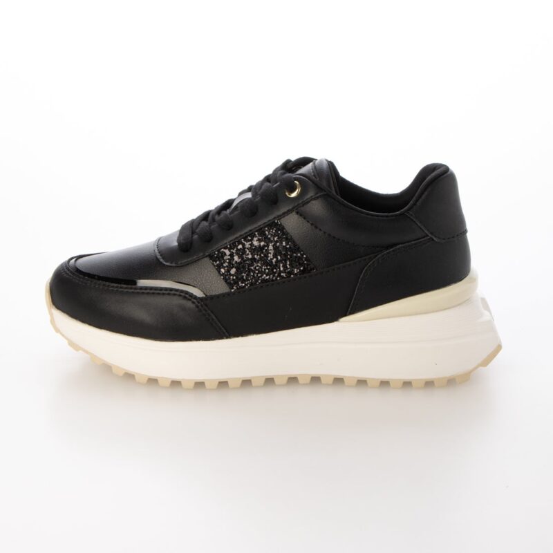 Aquila /アークイラ（Black）キルティングボリュームスニーカー