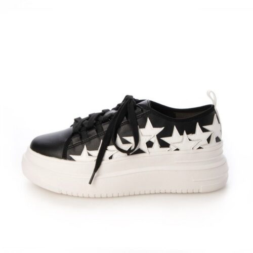 Enif/エニフ（Navy）デザインカットプラットフォームスニーカー