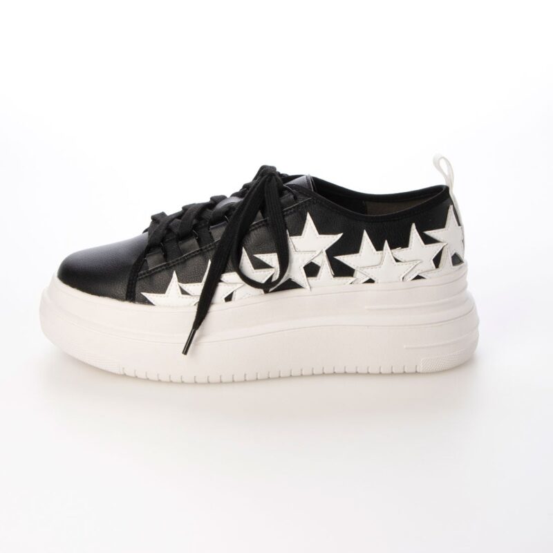 Enif/エニフ（Navy）デザインカットプラットフォームスニーカー