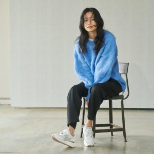 Isara/イサラ（White）キルティングボリュームスニーカー