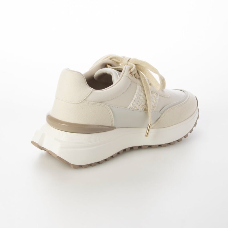 Meteor/メテオ（Pinkbeige）バックメタリックスニーカー