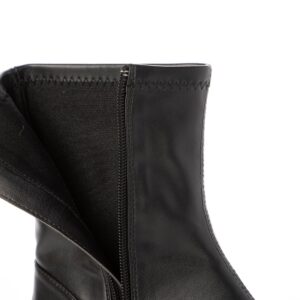 Acrux/アクルス （E Black）エナメルスクエアトウ厚底スニーカー