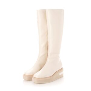 Acrux/アクルス（White）スクエアトウ厚底スニーカー