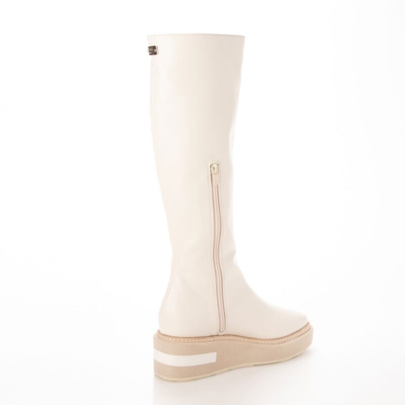 Acrux/アクルス（White）スクエアトウ厚底スニーカー