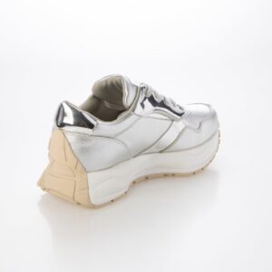 【5周年限定】Acrux/アクルス （Silver）エナメルスクエアトウ厚底スニーカー