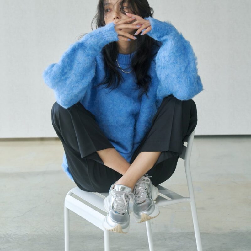 【5周年限定】Acrux/アクルス （Silver）エナメルスクエアトウ厚底スニーカー