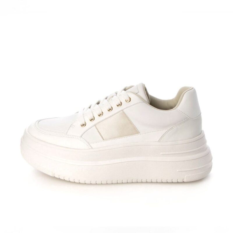 Enif/エニフ（Ivory）デザインカットプラットフォームスニーカー