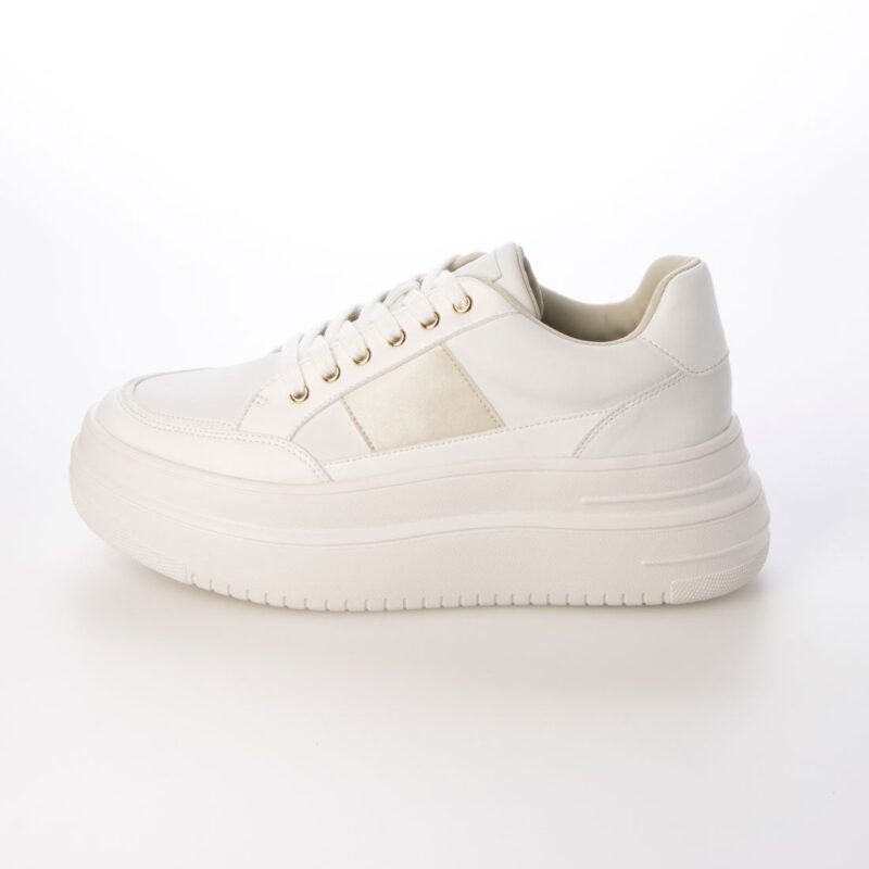 Enif/エニフ（Ivory）デザインカットプラットフォームスニーカー