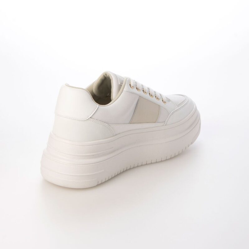 Enif/エニフ（Ivory）デザインカットプラットフォームスニーカー
