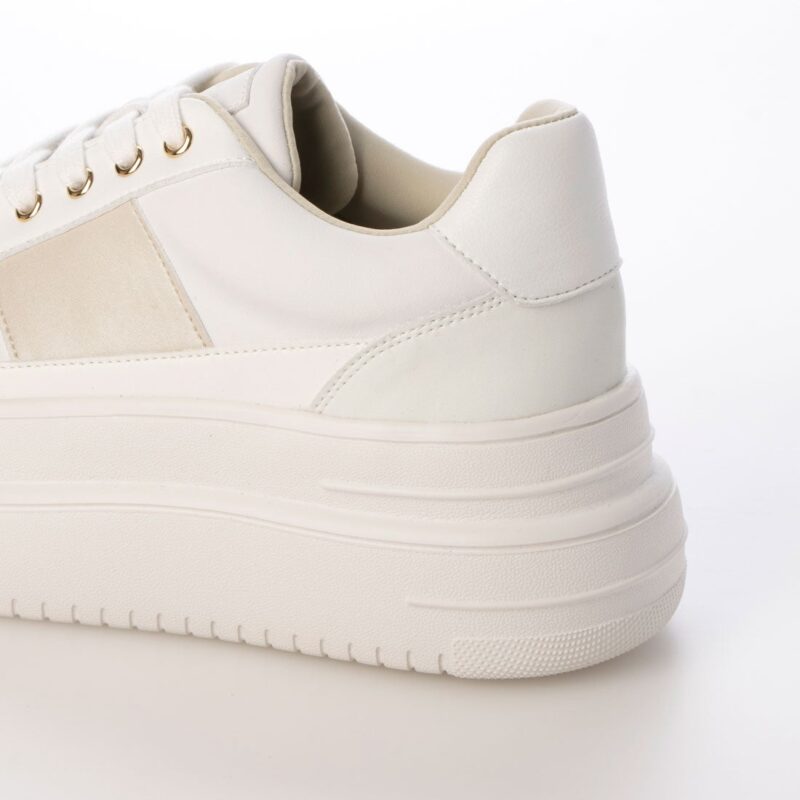 Enif/エニフ（Ivory）デザインカットプラットフォームスニーカー