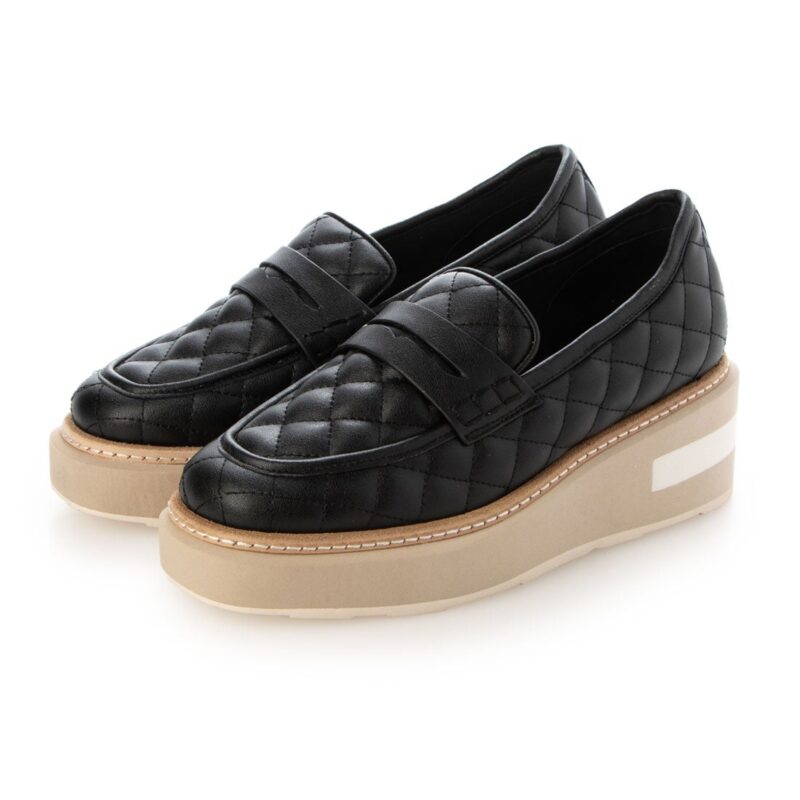 Acrux/アクルス （E Navy）エナメルスクエアトウ厚底スニーカー