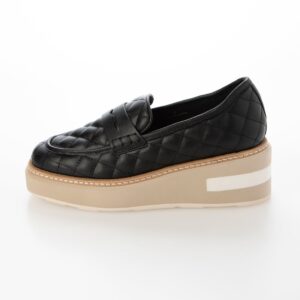 Acrux/アクルス （E Navy）エナメルスクエアトウ厚底スニーカー