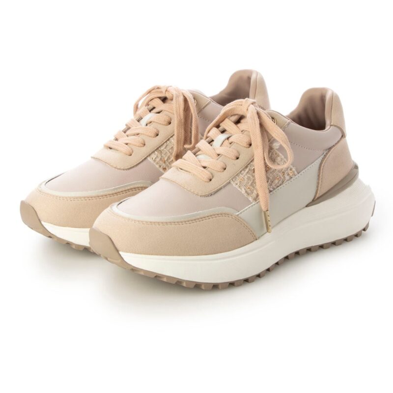 Algedi/アルゲディ（Pink）サイドグリッターボリュームスニーカー