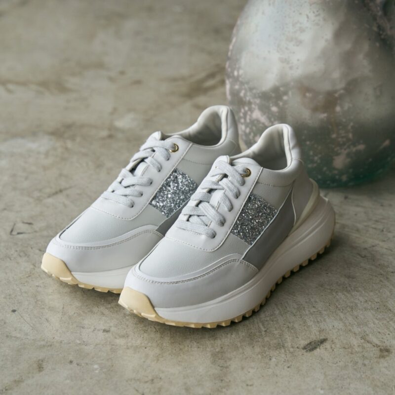 Isara/イサラ（Gray）キルティングボリュームスニーカー